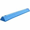 Plastics-R-Unique S4PBBLL Standard 4'' x 6'' x 4' Blue Parking Block 466S4PBBL